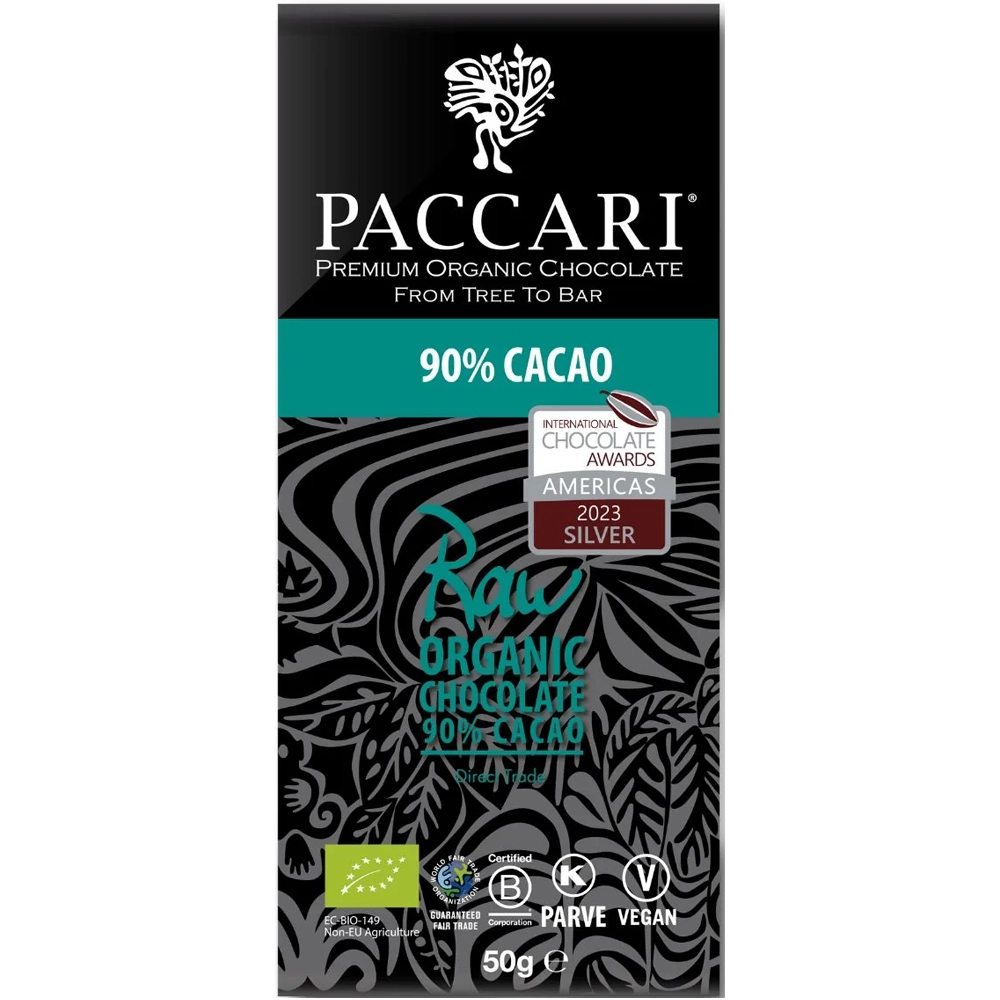paccari Bio-Schokolade prämiert mit 90% Kakao