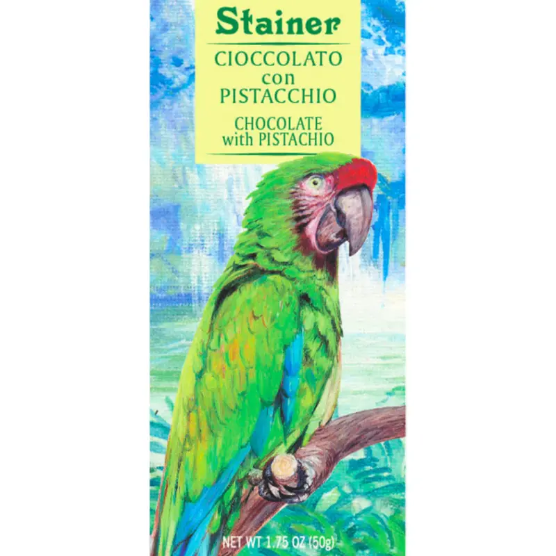 Cioccolato bianco con Pistachio Pistazienschokolade von Stainero
