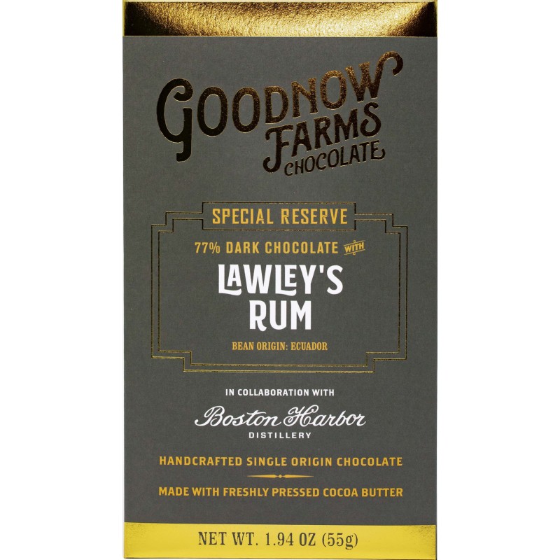 GOODNOW FARMS Chocolate | Schokolade »Lawley's Rum« 77% | 55g