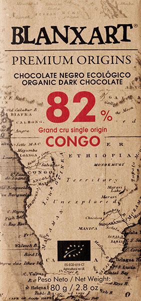 Dunkle Bio-Schokolade Congo Spanien Blanxart