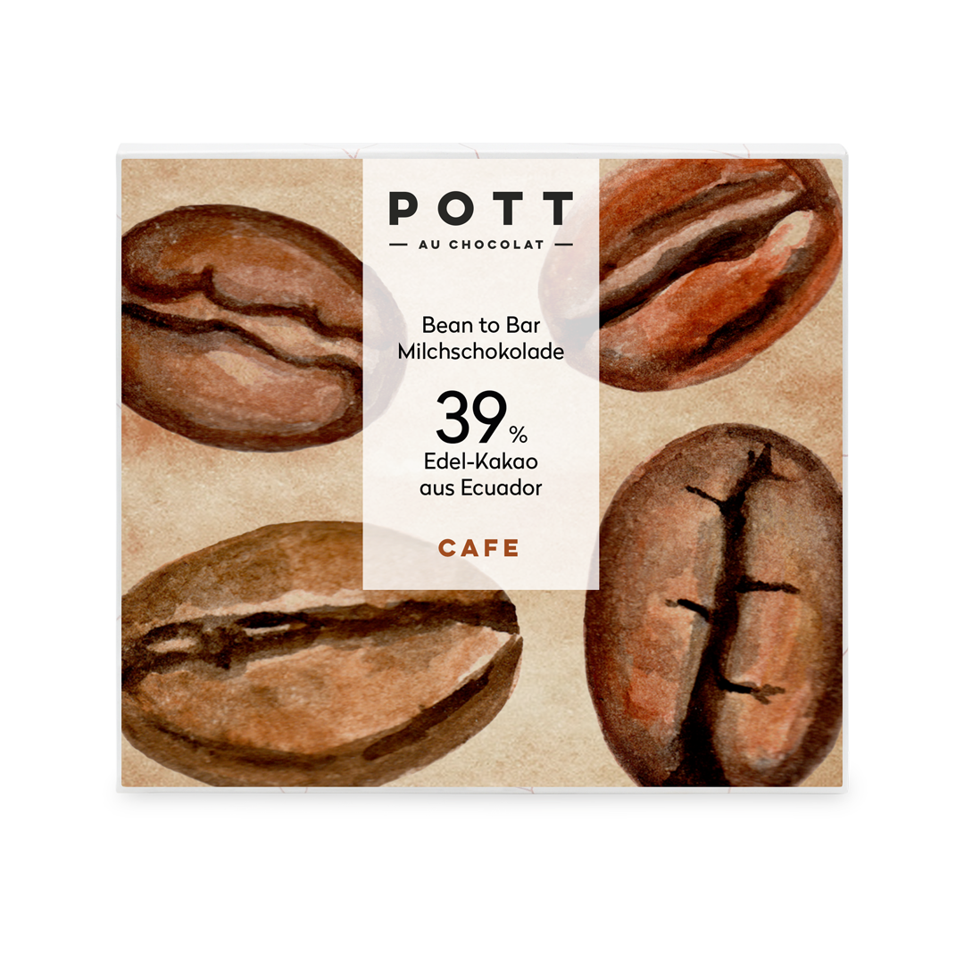 POTT au Chocolat | Milchschokolade »Café« 39% | 80g