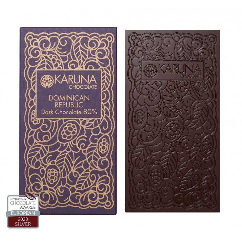 choba-choba-aliciazUSwhTcOASDgh KARUNA Chocolate | Dunkle Schokolade »Dominican Republic« 80% | BIO | 60g