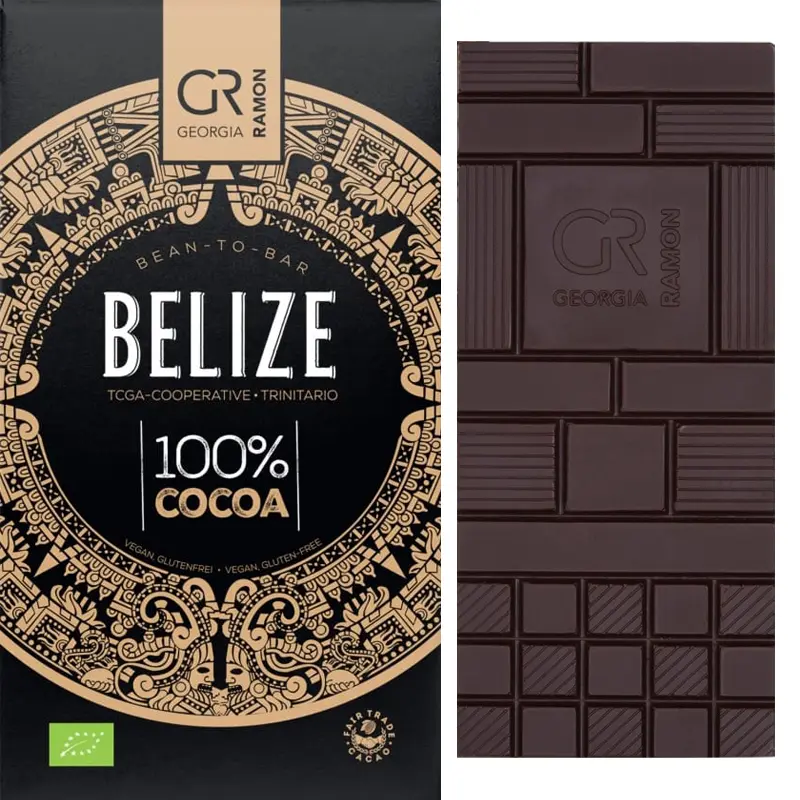 GEORGIA RAMON Schokoladen | »Belize« Kakaomasse 100% | BIO | 50g Belize Schokolade Kakaomasse 100% von Georgia Ramon