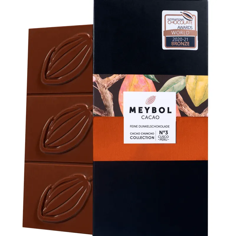 MEYBOL Cacao | Schokolade »Chuncho Collection N°3 - Peru« 72% | 70g Prämierte Ausgezeichnete Schokolade Cusco Chuncho Nr. 3 von Meybol Cacao