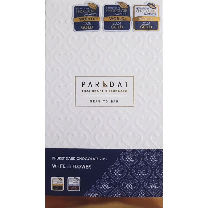 Thailand PARADAi Aroma weißer Blüten Schokolade mit Kakao aus Phuket