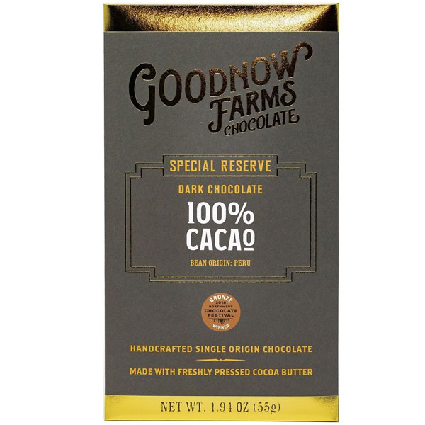 GOODNOW FARMS Schokoladen | Tafel »Special Reserve Peru« Kakaomasse 100% | 55g GOODNOW FARMS Schokoladen | Tafel »Special Reserve Peru« Kakaomasse 100% | 55g