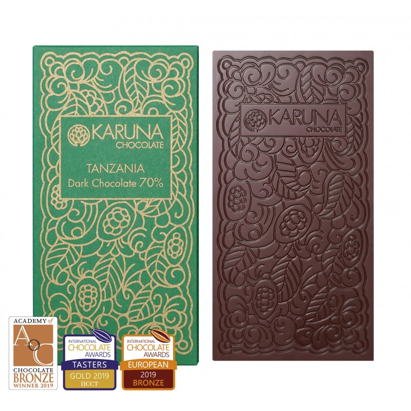 KARUNA Chocolate | Schokolade »Tanzania« 70% | BIO | 60g MHD 01.10.2023