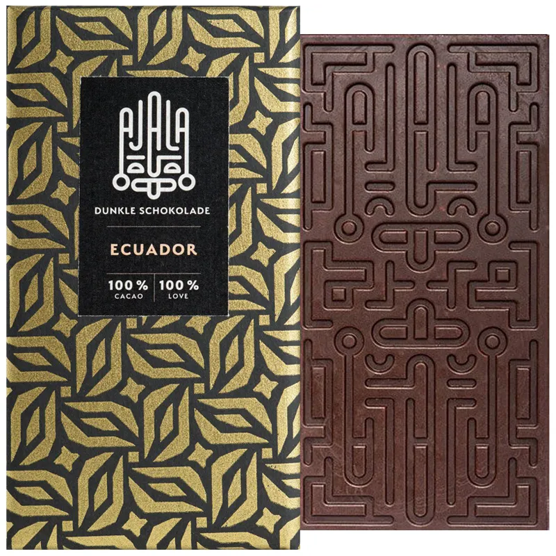 AJALA Schokolade | Kakaomasse »Ecuador« 100% | 45g 100 Prozent Schokolade von Ajala Ecuador