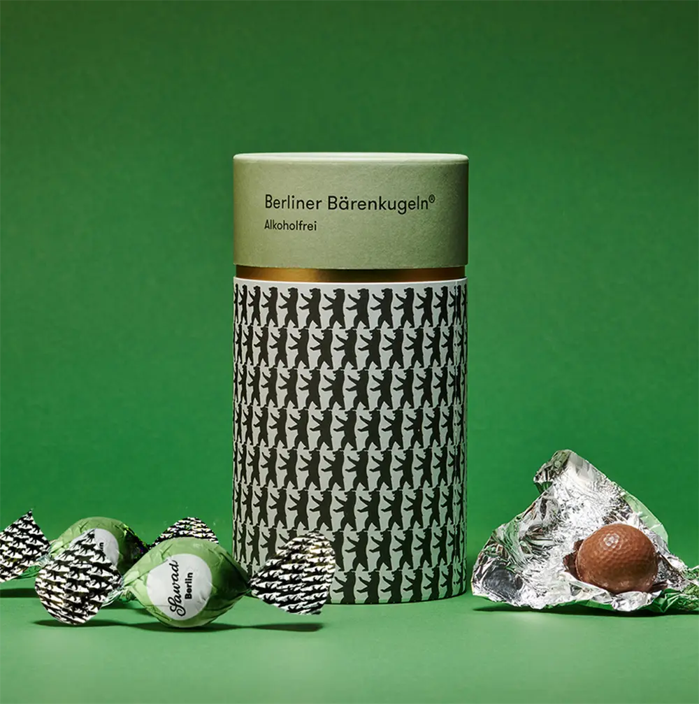 SAWADE | Geschenkdose »Berliner Bärenkugeln« 32% | 240g Original Berliner Bärenkugeln von Sawade