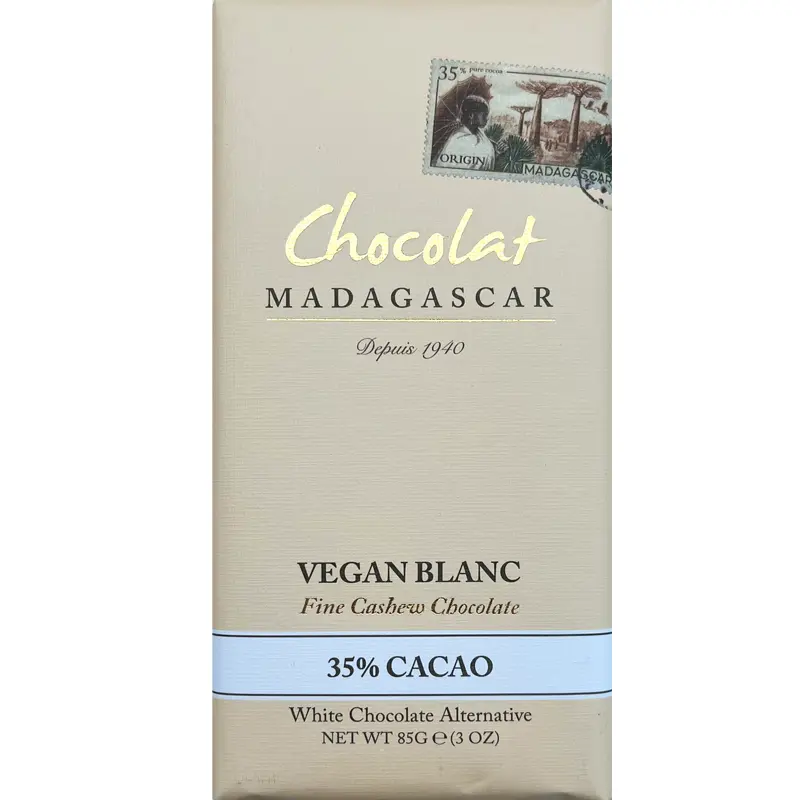 Weiße Vegane blanc Schokolade von chocolate Madagascar