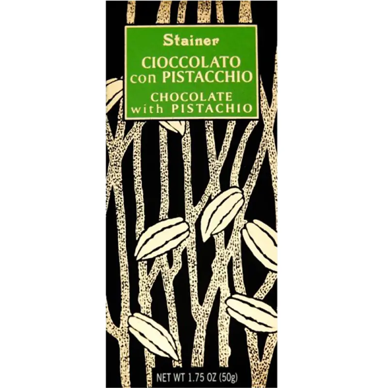 Stainer Italienische weiße  Schokolade mit Pistazie