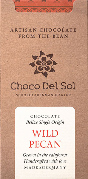 CHOCO DEL SOL | Dunkle Schokolade »Wild Pecan« 82% | BIO