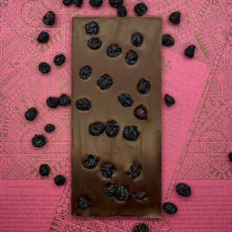 Schokolade mit Schwarzen Johannisbeeren