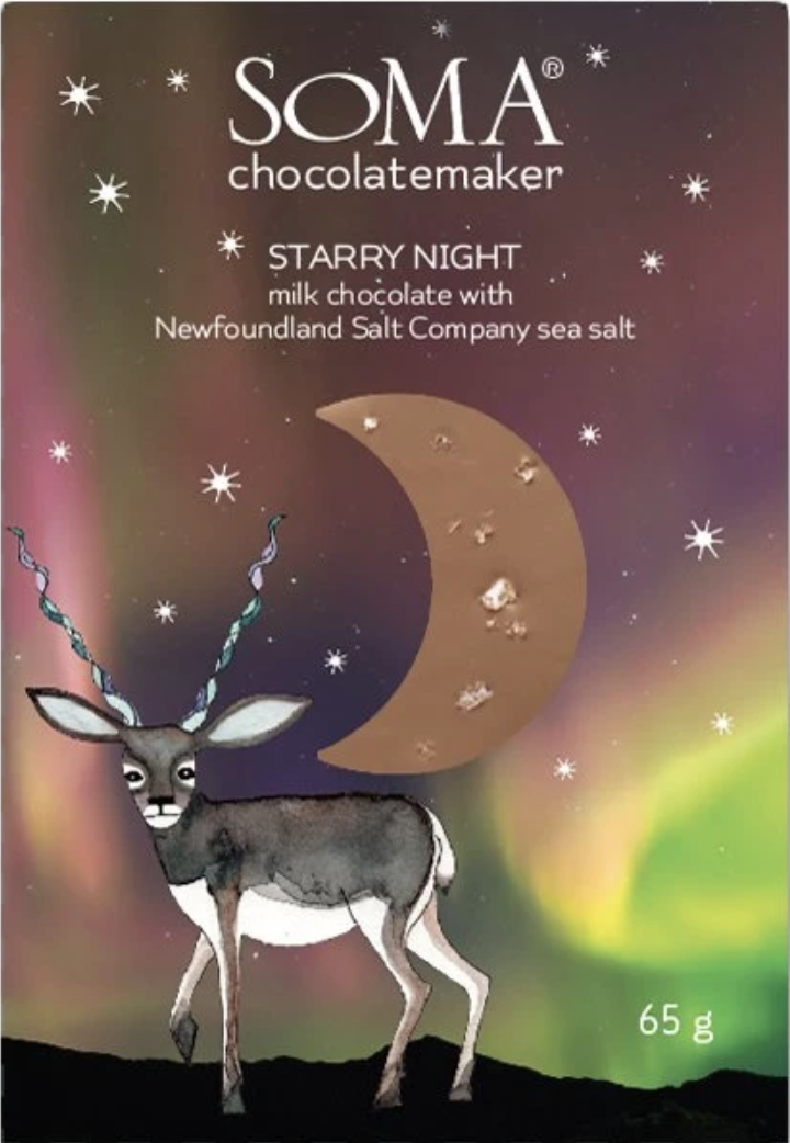 SOMA Chocolates | Milchschokolade & Salz »Starry Night« 35% | 65g MHD 19.10.2022