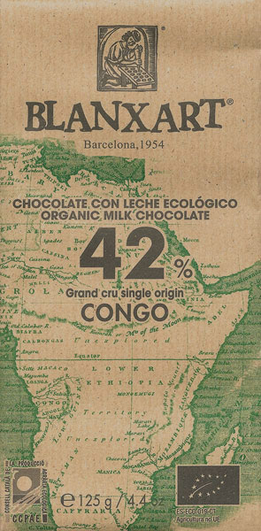 BLANXART | Milchschokolade »Congo« 42% | 125g