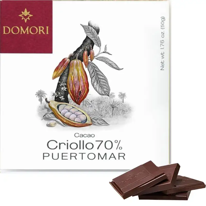 DOMORI | Dunkle Schokolade »Criollo PUERTOMAR« 70% | 50g Criollo Puertomar Schokolade von Domori