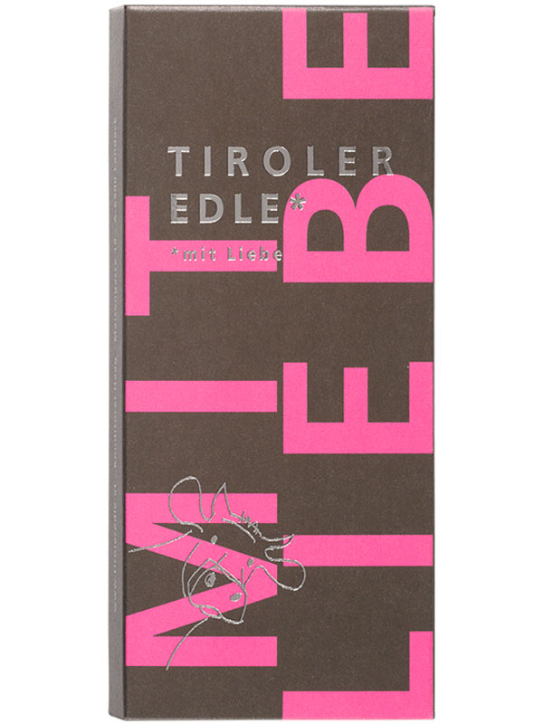 TIROLER EDLE | Milchschokolade »MIT LIEBE« 39% | 50g