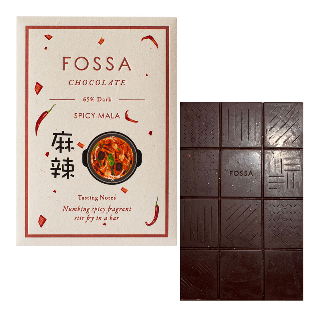 FOSSA Chocolate | Dunkle Schokolade »Spicy Mala« 65% | 50g