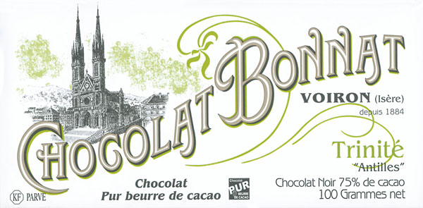 BONNAT Dunkle Schokolade | Chocolat  »Trinité« 75%