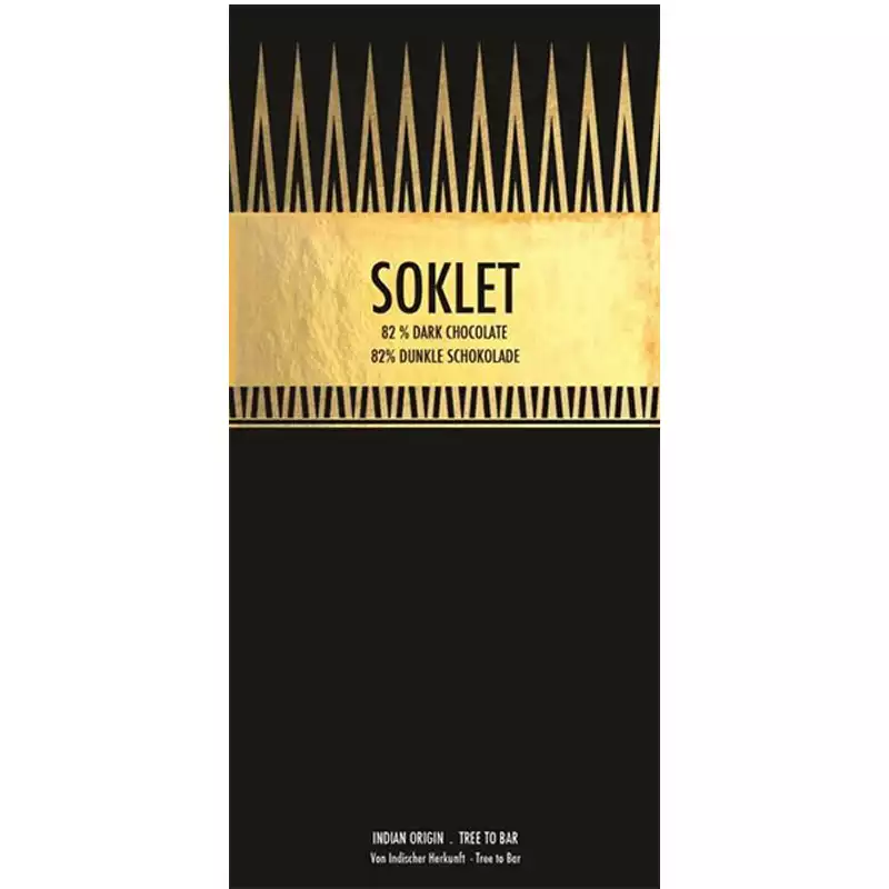 SOKLET | Dunkle Schokolade »Indian Origin« 82% | 50g SOKLET | Dunkle Schokolade »Indian Origin« 82% | 50g