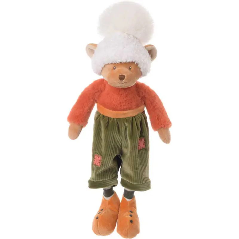 BUKOWSKI Design | Teddybär mit Mütze »Colorful Mavi« orange | 30 cm