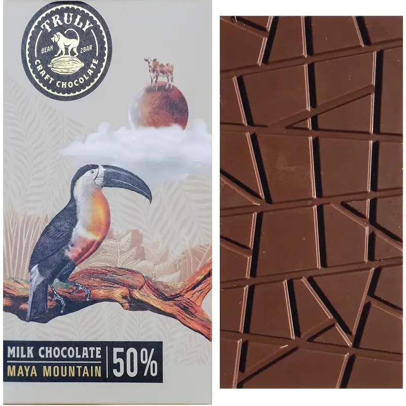 TRULY | Milchschokolade »Maya Mountain - Belize« 50% | 60g Milchschokolade Maya Mountain von Truly München