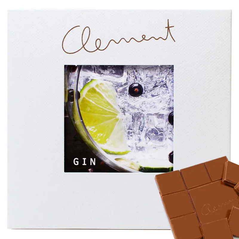 Milchschokolade mit Gin von Clement Chococult