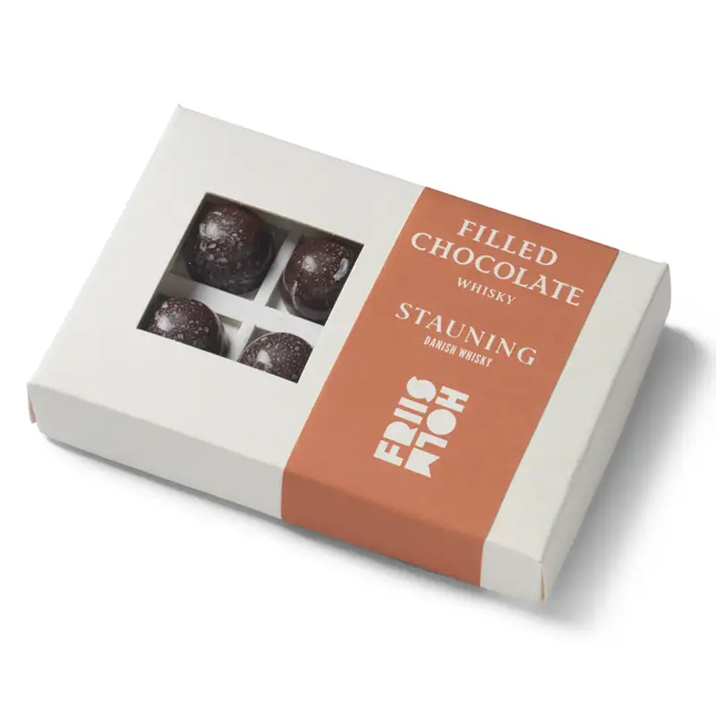 FRIIS-HOLM | Pralinen & Whisky »Filled Chocolate Stauning Danish Whisky« 80g Whisky Pralinen Stauning Danish Whisky von Mikkel Friis Holm