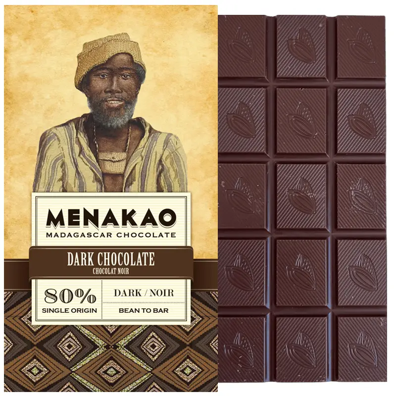 Dunkle Schokolade 80% von Menakao Madagascar