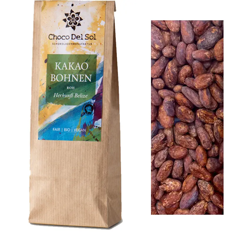 Rohe Kakaobohnen Belize von choco del Sol