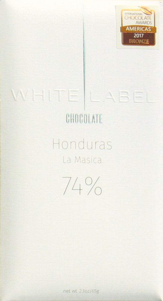 WHITE LABEL Chocolate | Dunkle Schokolade »Honduras - La Masica« 74% | 65g