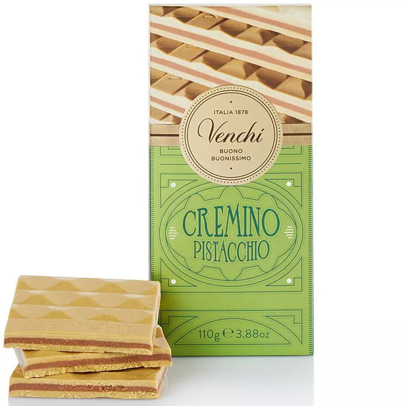VENCHI | Schokolade & Pistaziennougat »Cremino Pistacchio« 110g Nougat-Schokolade mit Pistazie Cremino Pistacchio von Venchi
