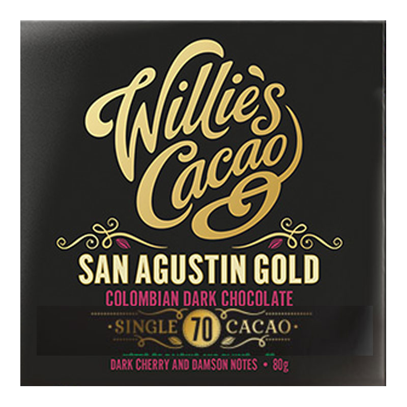  WILLIE's Cacao | Dunkle Schokolade »Columbien – San Agustin Gold« 70% | 50g MHD 13.04.2023