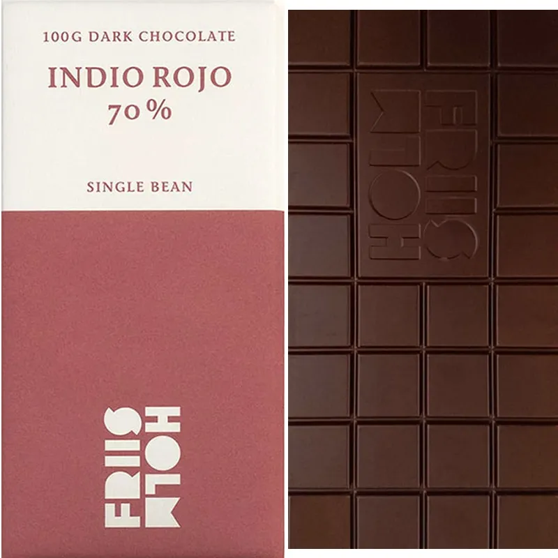 Indio Rojo Single Beans Schokolade von Friis Holm Dänemark