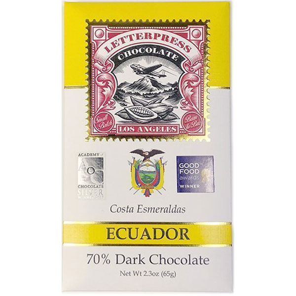 LETTERPRESS Chocolate | Dunkle Schokolade »Ecuador« 70% | 57g