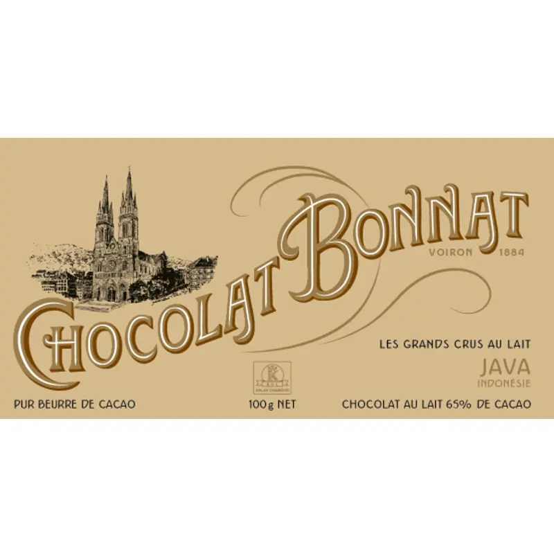 BONNAT | Milchschokolade »Java« 65% | 100g BONNAT | Milchschokolade Java 65% Kakogehalt