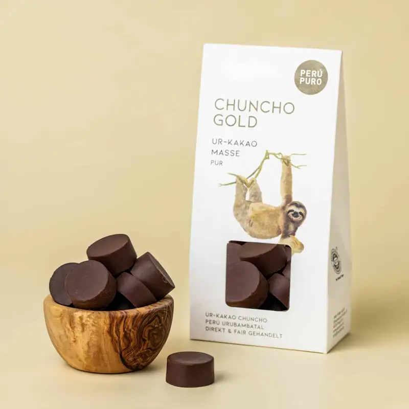 PERÙ PURO | Kakaomasse »Chuncho Peru« 100% | BIO | 100g 100% Schokolade Chuncho Kakaomasse von Peru Puro