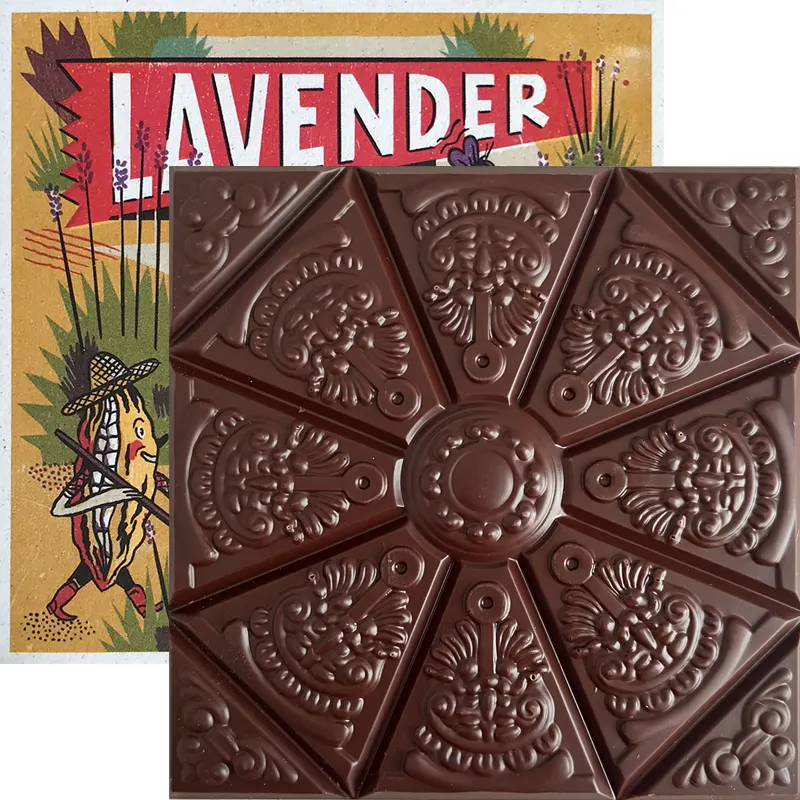 Lavender Dunkle Schokoladen mit Lavendel aus Ungarn Rózsavölgyi