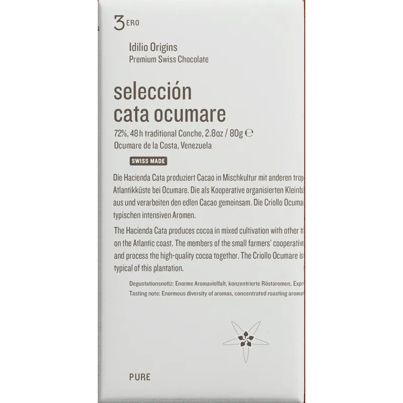 Seleccion Cata Ocumare uro Schokolade von Idilio Origins Schweiz