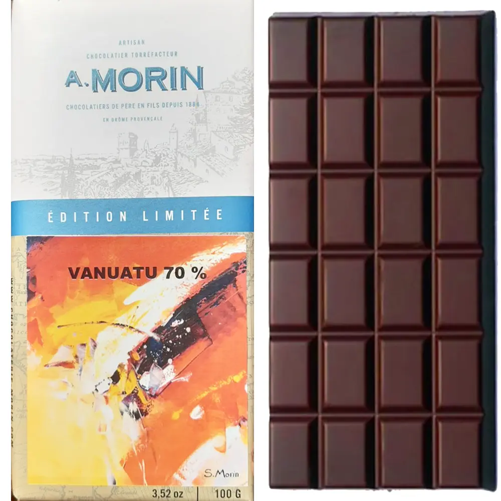 Vanuatu limitierte Schokolade von A.Morin aus Frankreich