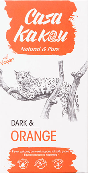CASA KAKAU | Dunkle Schokolade »Dark & Orange« 70% | 70g CASA KAKAU | Dunkle Schokolade »Dark & Orange« 70% | 70g