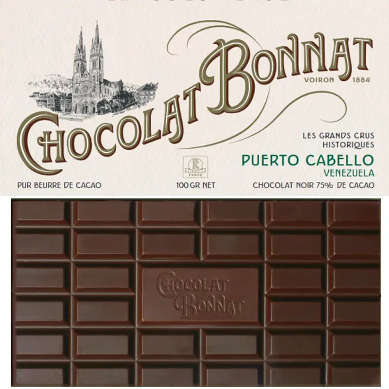 Bonnat Schokolade | Chocolat »Puerto Cabello« 75% Puerto Cabello Schokolade mit 75% kakao