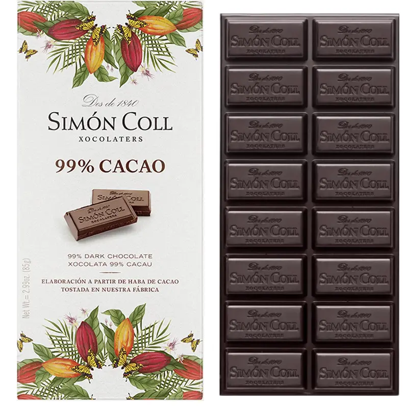 dunkle 99 Prozent Schokolade von Simon Coll
