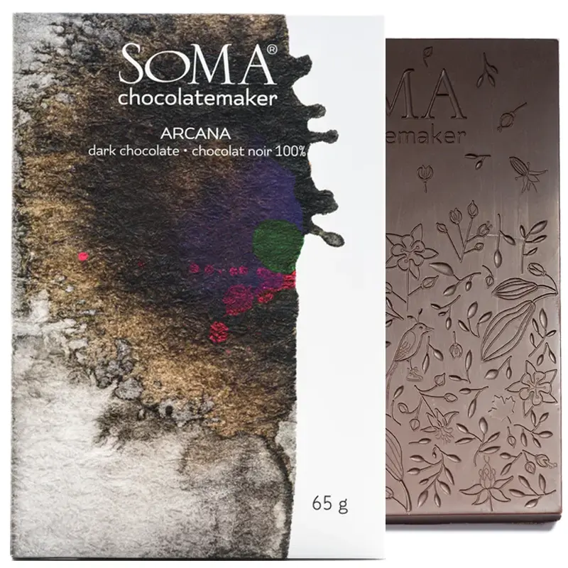 100 Prozent Kakaomasse Schokoladen von Soma Chocolate Canada