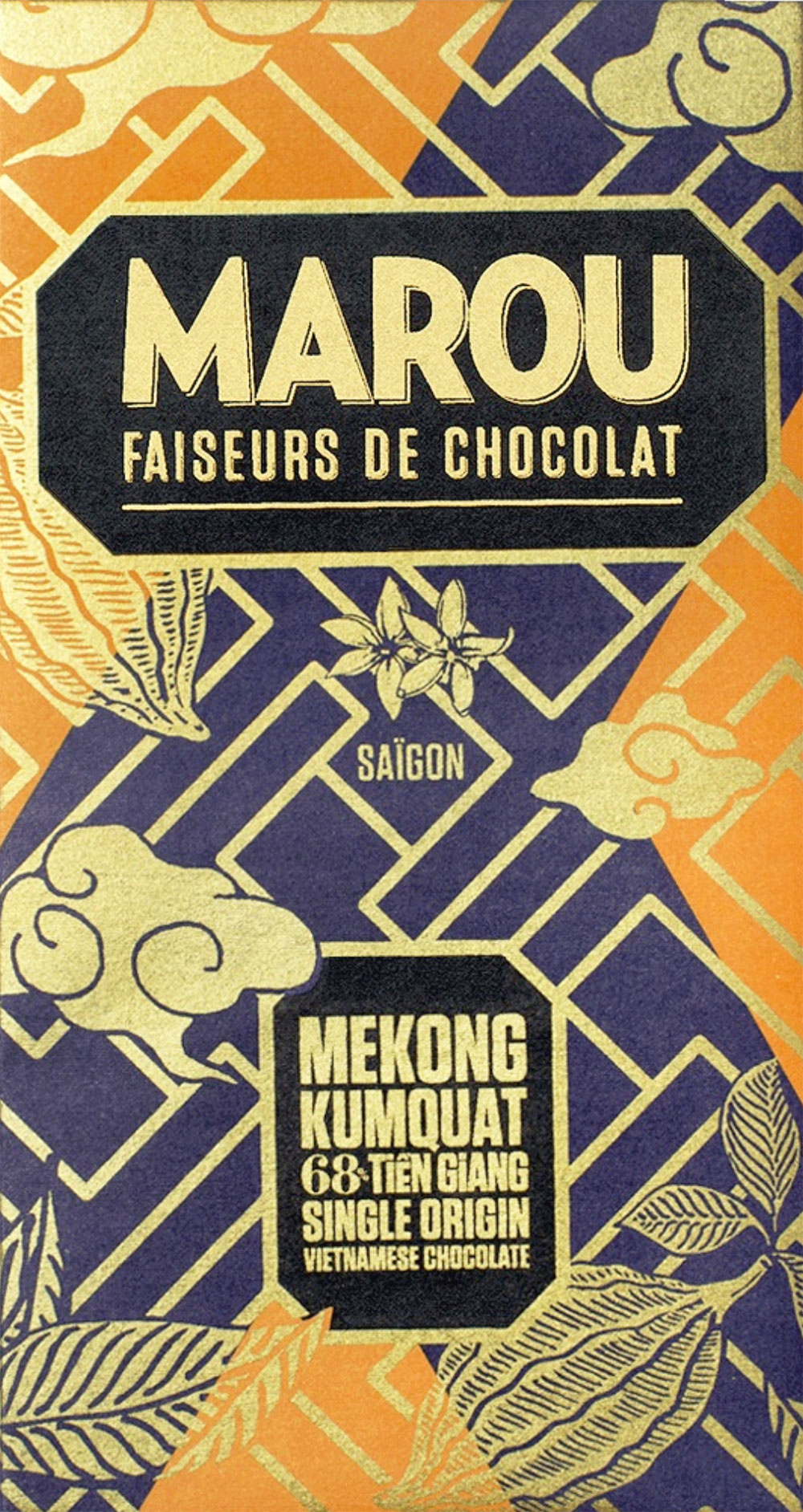 MAROU | Dunkle Schokolade Tien Giang »Mekong Kumquat« 68% | 80g