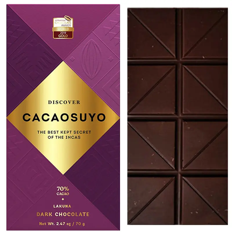 CACAOSUYO | Schokolade »Lakuna Peru« 70% | 70g Prämierte Schokolade Lakuna von Cacaosuyo