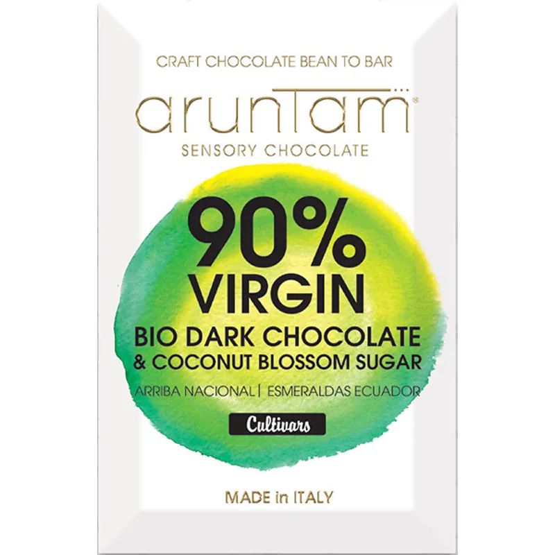 Schokolade mit 90% Kakaogehalt von Aruntam Virgin