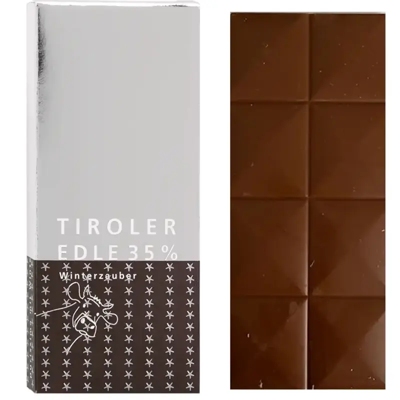 Milchschokolade von Konditorei Haag Winterzauber Tiroler Edle 35% Kakao