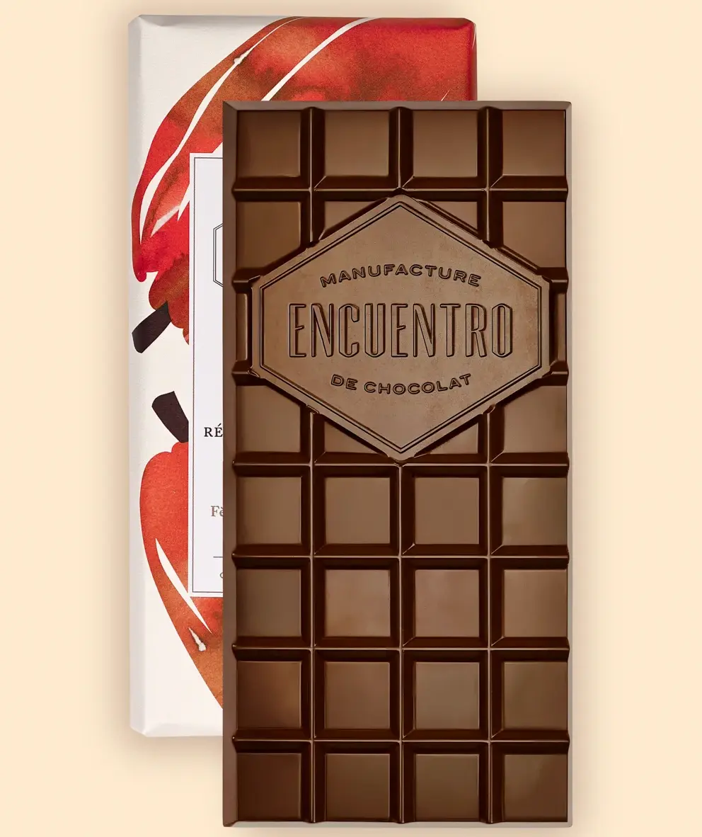 Dunkle Schokoladentafel von Encuentro Frankreich