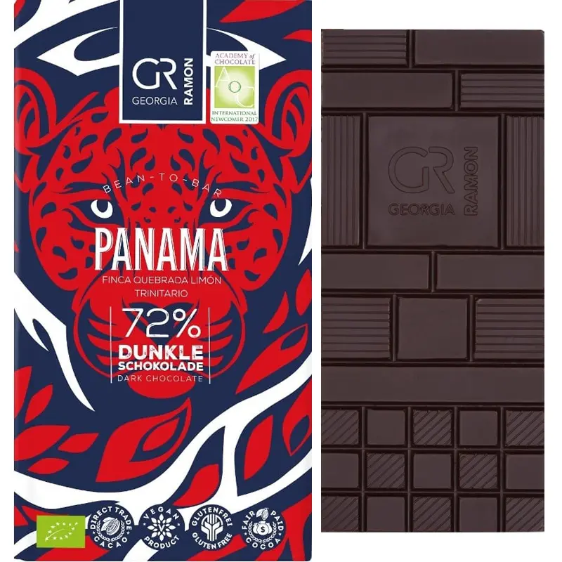 GEORGIA RAMON | Dunkle Schokolade »Panama« 72% | BIO | 50g Panama Schokolade von Georgia Ramon